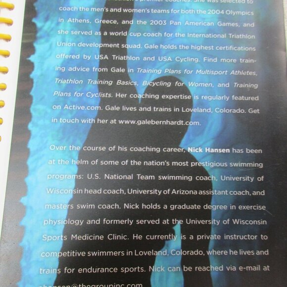 Swim Workouts for Triathletes Sports & Recreation Trade Paperback Gale Bernhardt - Picture 3 of 5